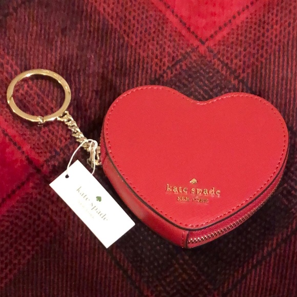 NWT-Kate Spade-SET-Flutter Hearts-Rory Crossbody Bag & Red Heart Coin Purse-$378 - Picture 13 of 16